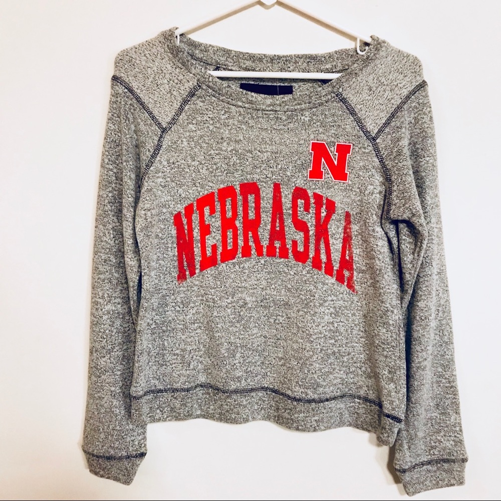 Nebraska Cornhuskers Crop Top Sweatshirt